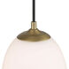 Dorinda 1 Light 6.5 inch Brushed Champagne Brass Pendant Ceiling Light