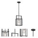 Lake 1 Light 8.13 inch Iron Black and Brushed Nickel Accents Mini Pendant Ceiling Light