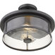 Savannah 2 Light 13.75 inch Bronze Semi Flush Mount Ceiling Light