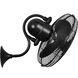 Atlas Laura 19.5 inch Matte Black Oscillating Wall Fan