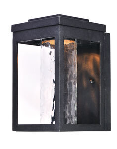 Salon LED LED 10 inch Black Outdoor Wall Sconce in Water