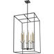 Gaultier 8 Light 24 inch Matte Black and Mondern Gold Chandelier Ceiling Light in Matte Black and Modern Gold