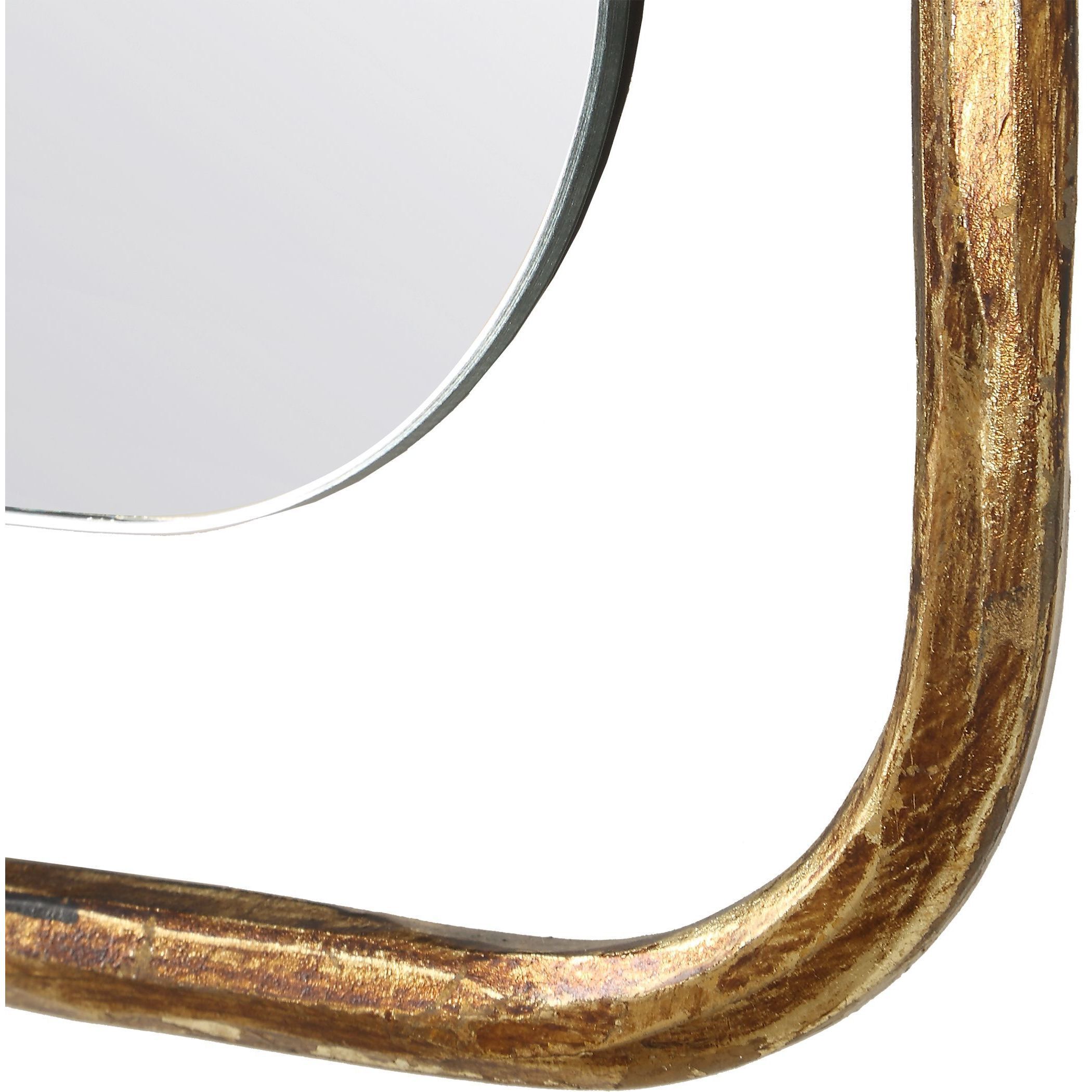 Tahoma 50 X 30 inch Antiqued Gold Mirror
