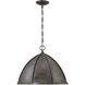 Laramie 1 Light 18 inch Chelsea Walnut Pendant Ceiling Light