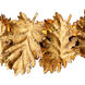 English Oak 1 Light 32.5 inch Gold Leaf Chandelier Ceiling Light