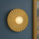 Stevie 1 Light 13.75 inch Lacquered Brass Flush Mount Ceiling Light, Medium