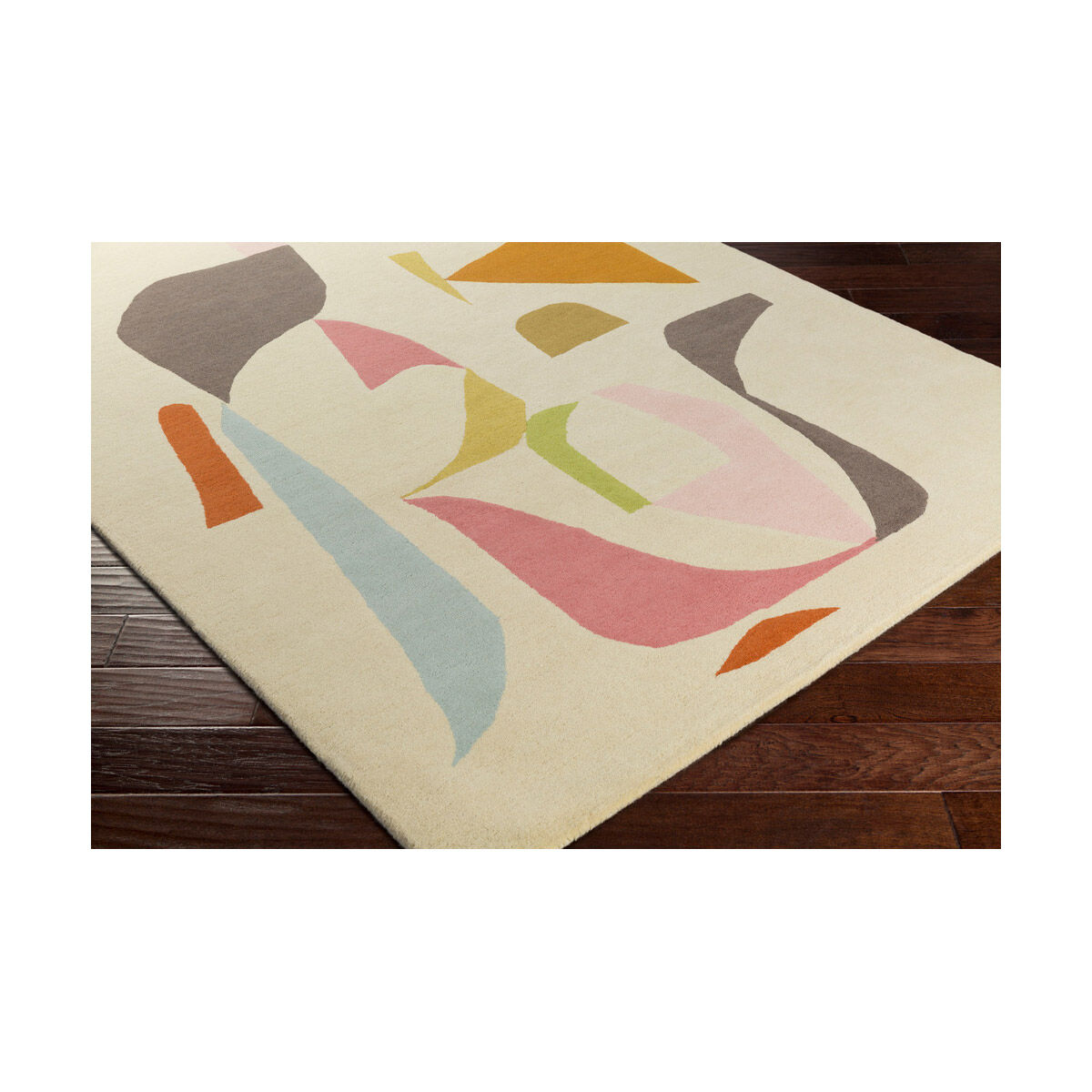 Estella 120 X 96 inch Butter/Taupe/Burnt Orange/Ice Blue/Peach/Rose Rugs, Wool