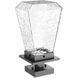 Outdoor Chilled Glass LED 6.8 inch Argento Grey Pier Mount in 3000K LED, Beacon   