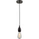 Chelsea Bare Bulb 1 Light 2 inch Oil Rubbed Bronze Mini Pendant Ceiling Light in Zebra, Chelsea