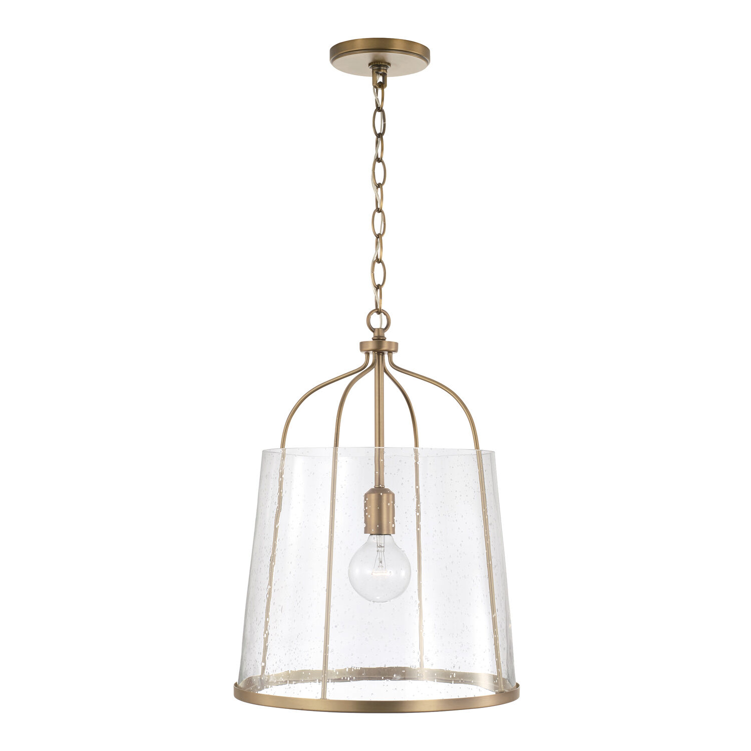 Madison 1 Light 14 inch Aged Brass Pendant Ceiling Light