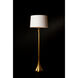 Lillian 64 inch 150.00 watt Gold Leaf Floor Lamp Portable Light