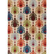 Matmi 156 X 108 inch Khaki, Dark Blue, Burgundy Rug