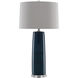 Azure 32.75 inch 150 watt Navy/Polished Nickel Table Lamp Portable Light