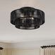 Acordia 4 Light 21 inch Black Semi Flush Mount Ceiling Light, Extra Large