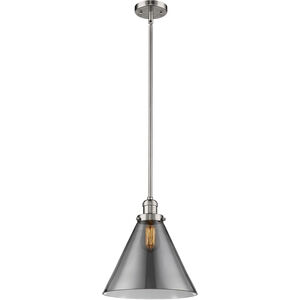 Signature 1 Light 12 inch Polished Nickel Pendant Ceiling Light, X-Large, Cone