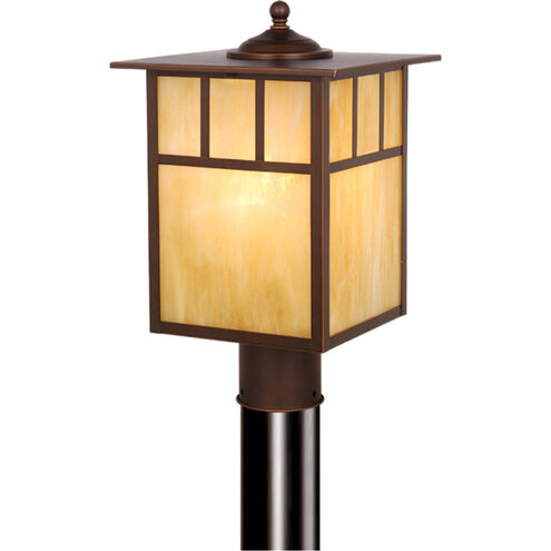 Mission LED 15 inch Burnished Bronze Outdoor Post