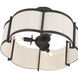 Marlbeck 3 Light 18 inch Matte Black Semi-Flush Mount Ceiling Light
