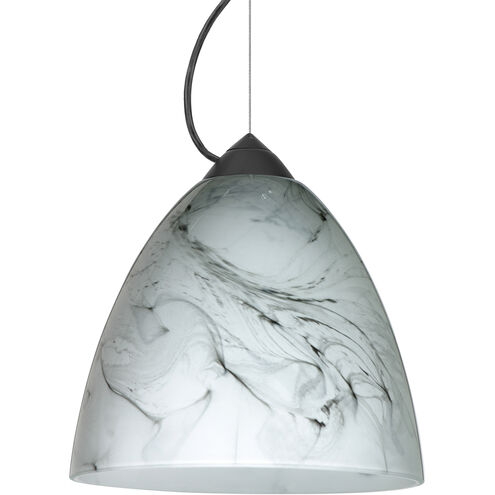 Vila 1 Light Black Cord Pendant Ceiling Light