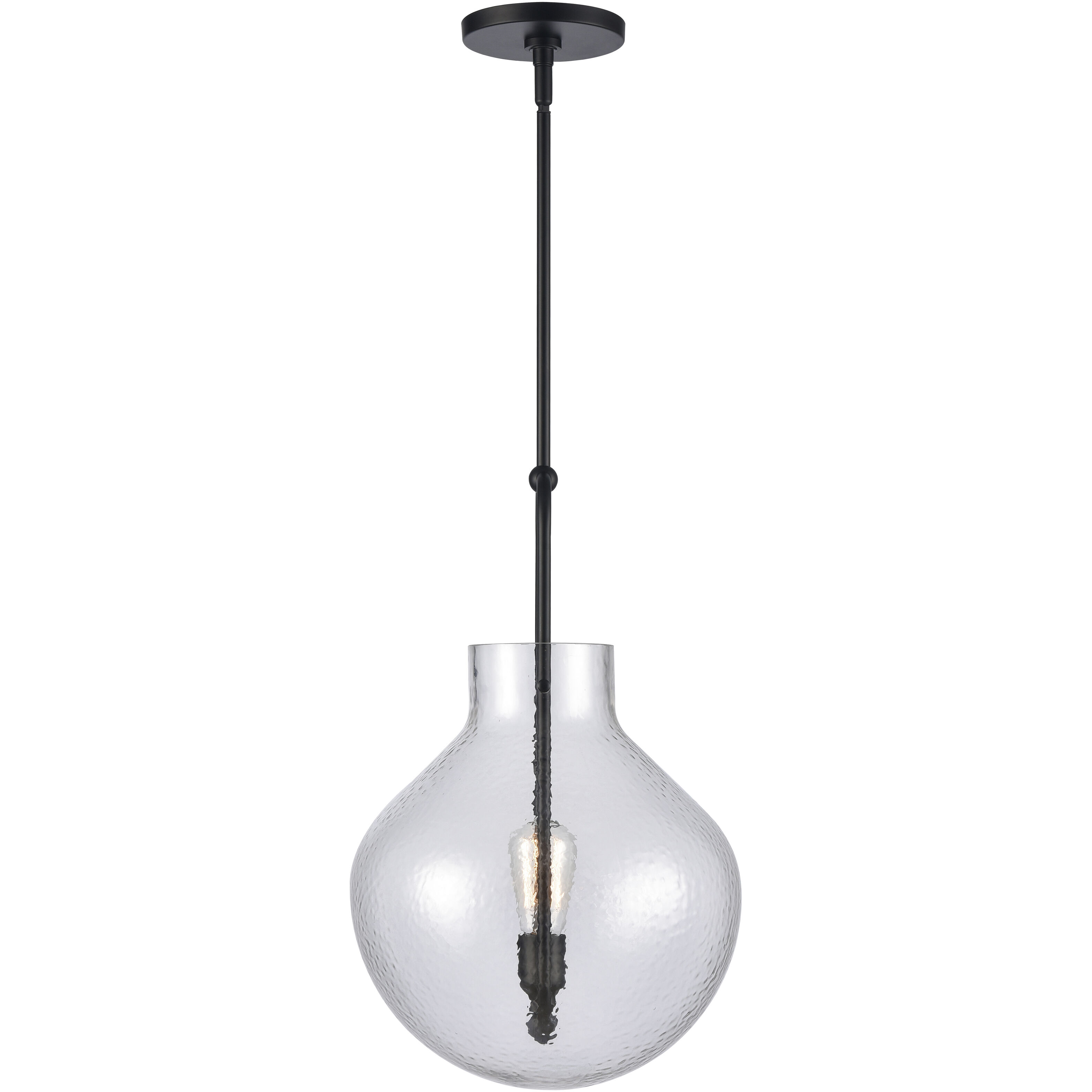 Monica 1 Light 13 inch Matte Black Pendant Ceiling Light
