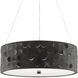 Othman 3 Light 30.5 inch Blacksmith/Sugar White Chandelier Ceiling Light