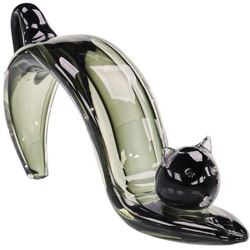 Stretching Cat 18.5 X 8.5 inch Sculpture