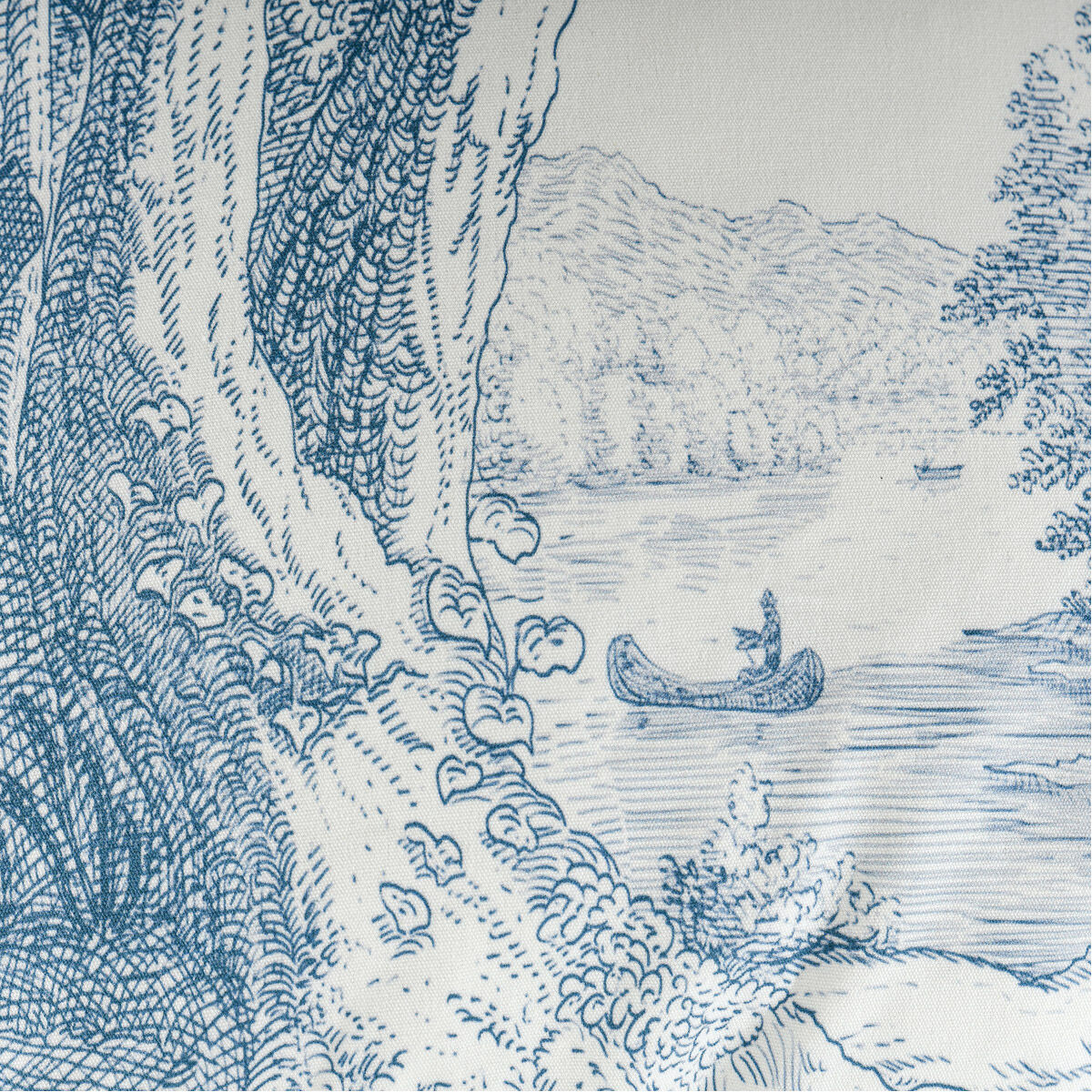 Dann Foley 24 inch Blue and White Decorative Pillow