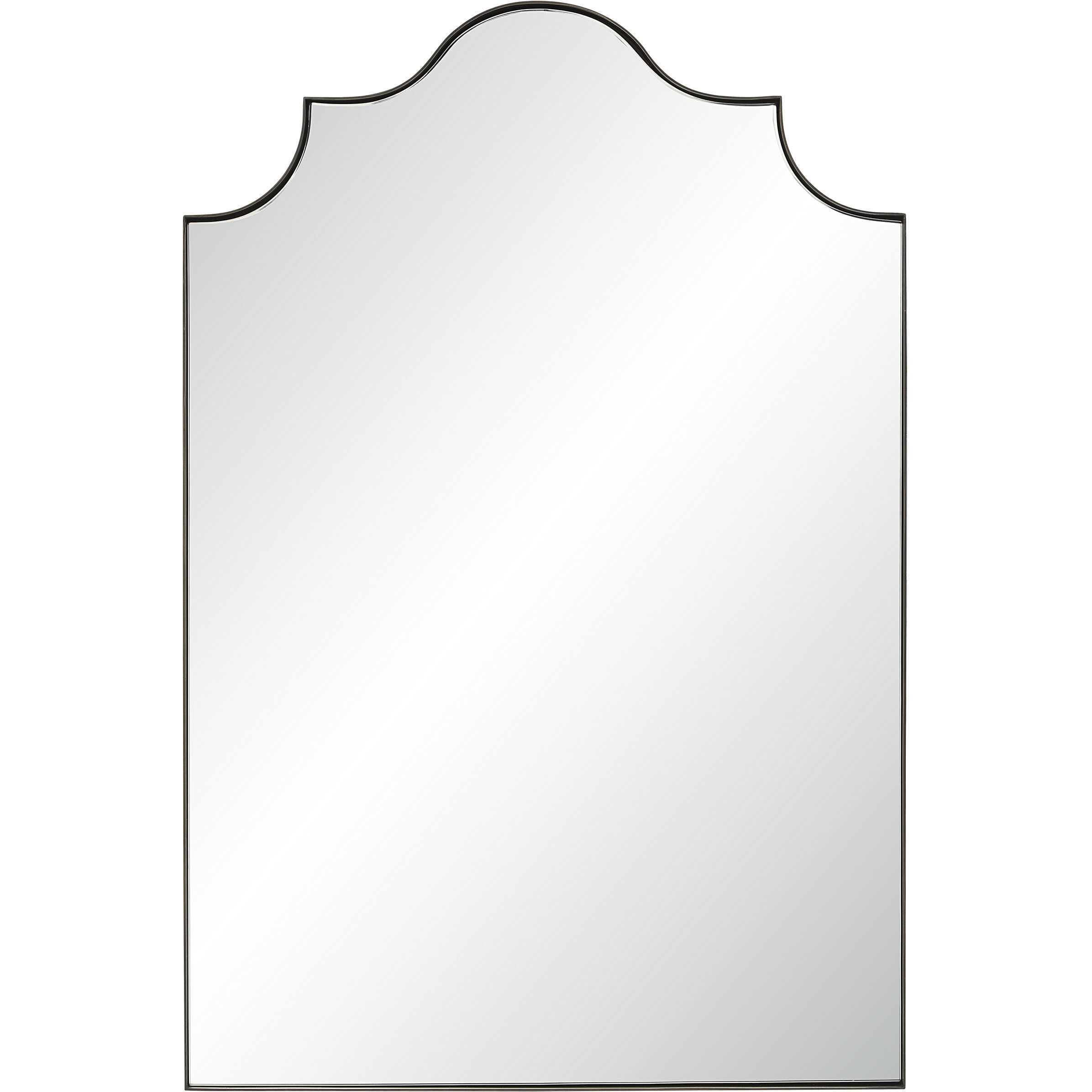 Romina 36 X 24 inch Aged Brass Wall Mirror