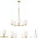 Leo LED 24 inch Light Antique Brass Chandelier Ceiling Light