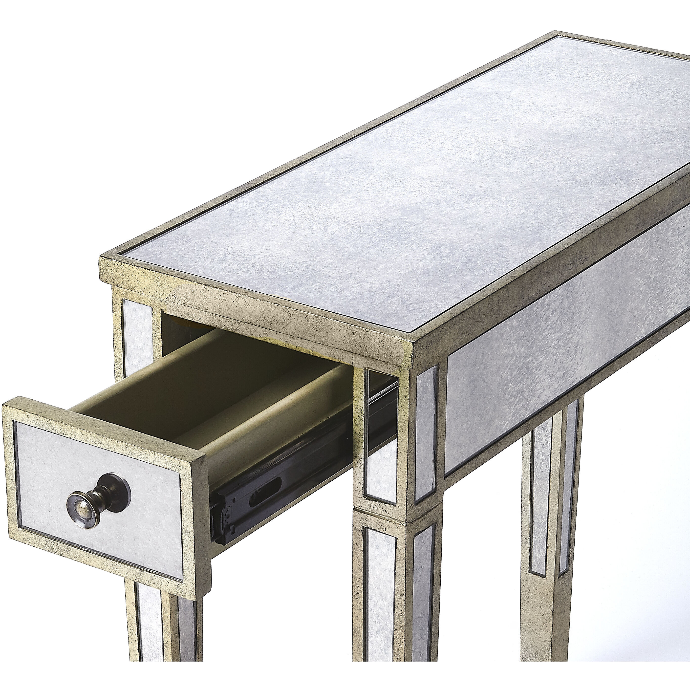 Masterpiece Katarina Mirrored 25 X 24 inch Mirror Accent Table