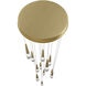 Encino LED 22 inch Brushed Brass Multi Port Pendant Ceiling Light