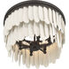 Briscade 6 Light 18 inch Dark Bronze Semi-Flush Mount Ceiling Light