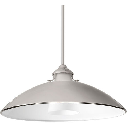 Carbon 1 Light 19.75 inch Polished Nickel Pendant Ceiling Light, Design Series
