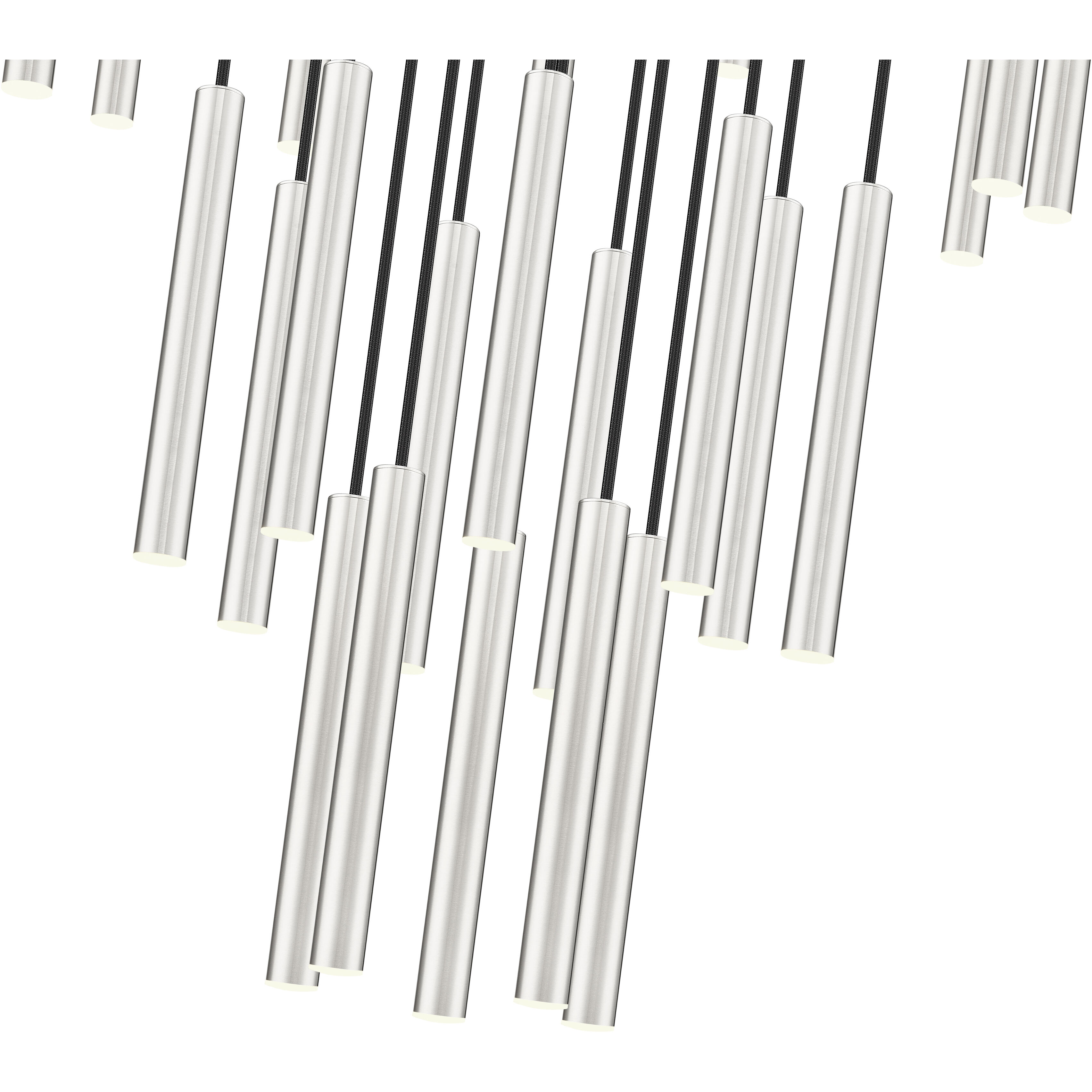 Forest LED 36 inch Brushed Nickel Chandelier Ceiling Light