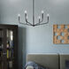 Madden 6 Light Black Chandelier Ceiling Light, 1 Tier Medium