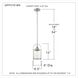 Piccolo 1 Light 7 inch Brushed Nickel Mini Pendant Ceiling Light, Rod Hung