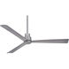 Simple 52 inch Silver Outdoor Ceiling Fan