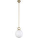Alora Mood Fiore 1 Light 9.88 inch Brushed Gold Pendant Ceiling Light