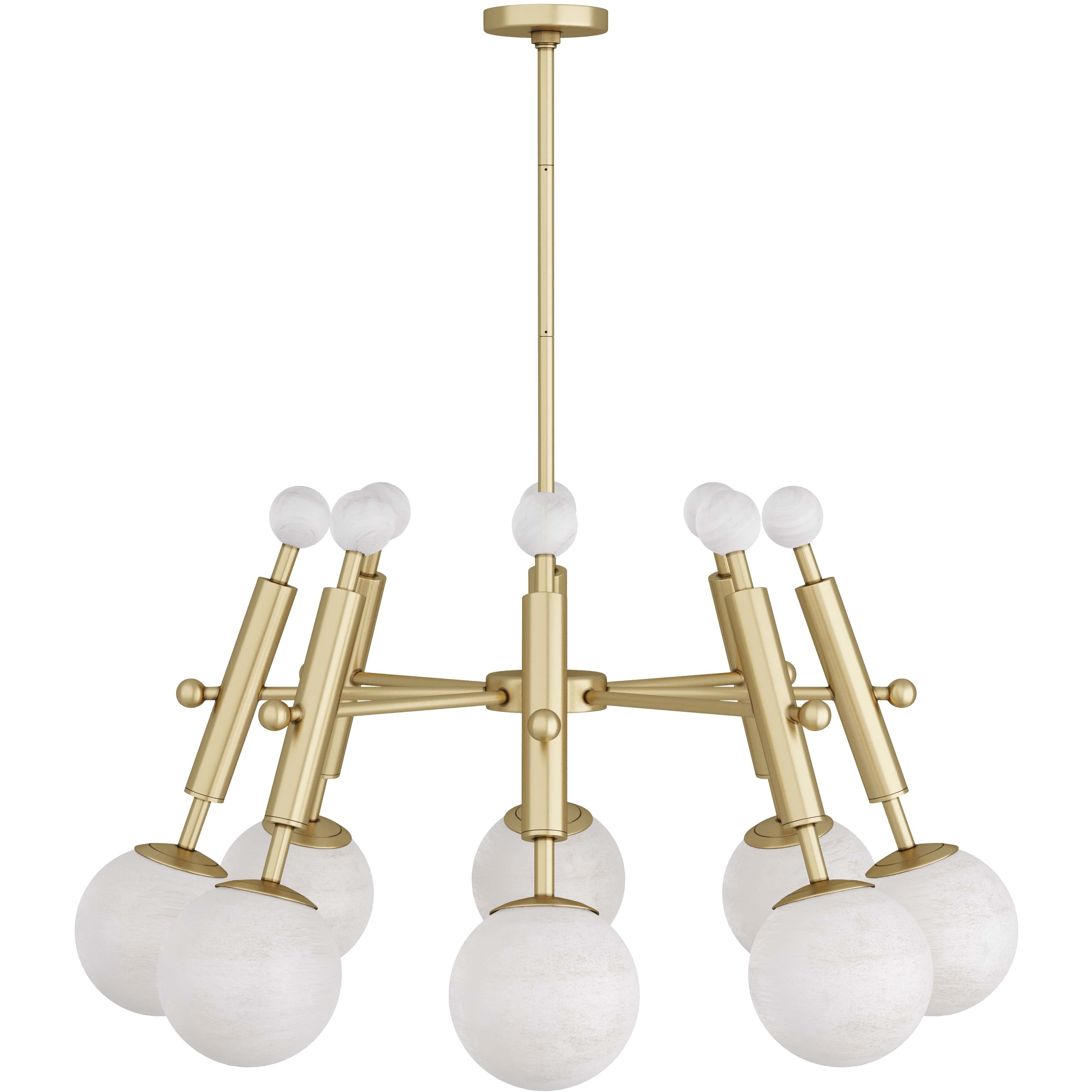 Verona 8 Light 36 inch Antique Brass Chandelier Ceiling Light
