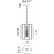 Creed LED 8.75 inch White Pendant Ceiling Light
