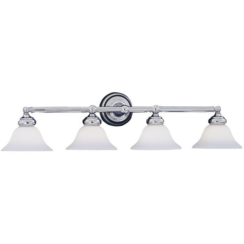 Opal Essence 4 Light 35.75 inch Chrome Bath Bar Wall Light