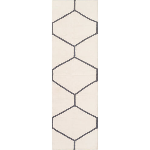 Atrium 96 X 30 inch Ivory, Charcoal Rug