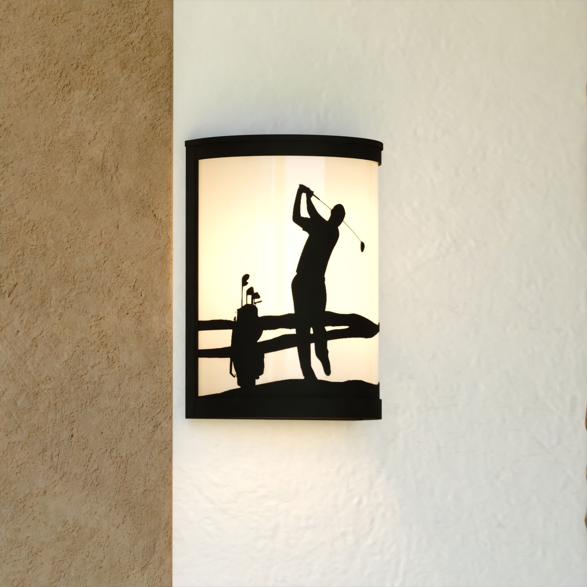 Links 1 Light 11 inch Black Indoor-Outdoor Wall Light