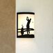 Links 1 Light 11 inch Black Indoor-Outdoor Wall Light