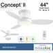 Concept II 44 inch White Ceiling Fan