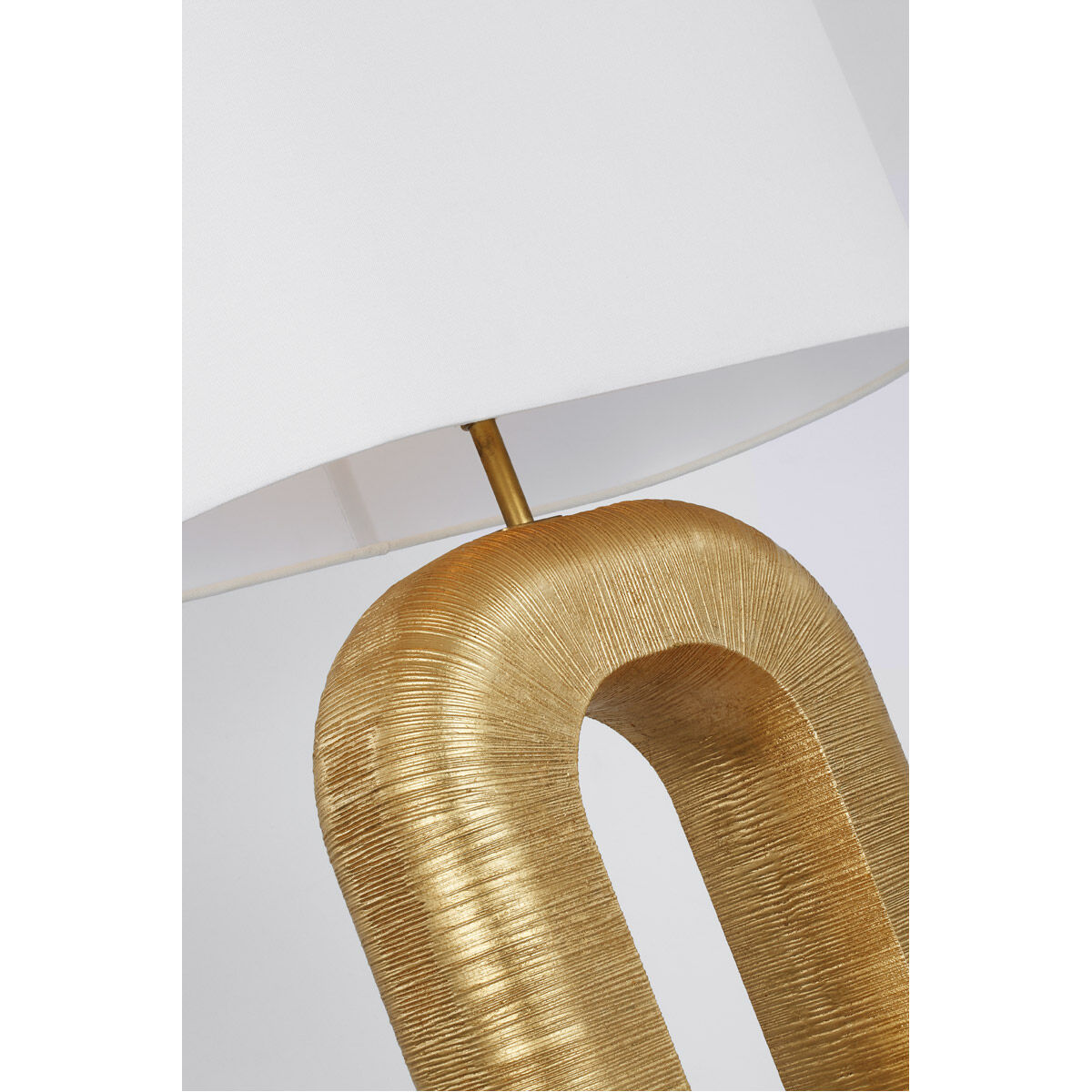 Kelly Wearstler Utopia 33.5 inch 15.00 watt Gild Combed Table Lamp Portable Light, Large