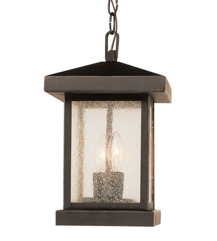 Santa Cruz 2 Light 17 inch Weathered Bronze Outdoor Postmount Lantern