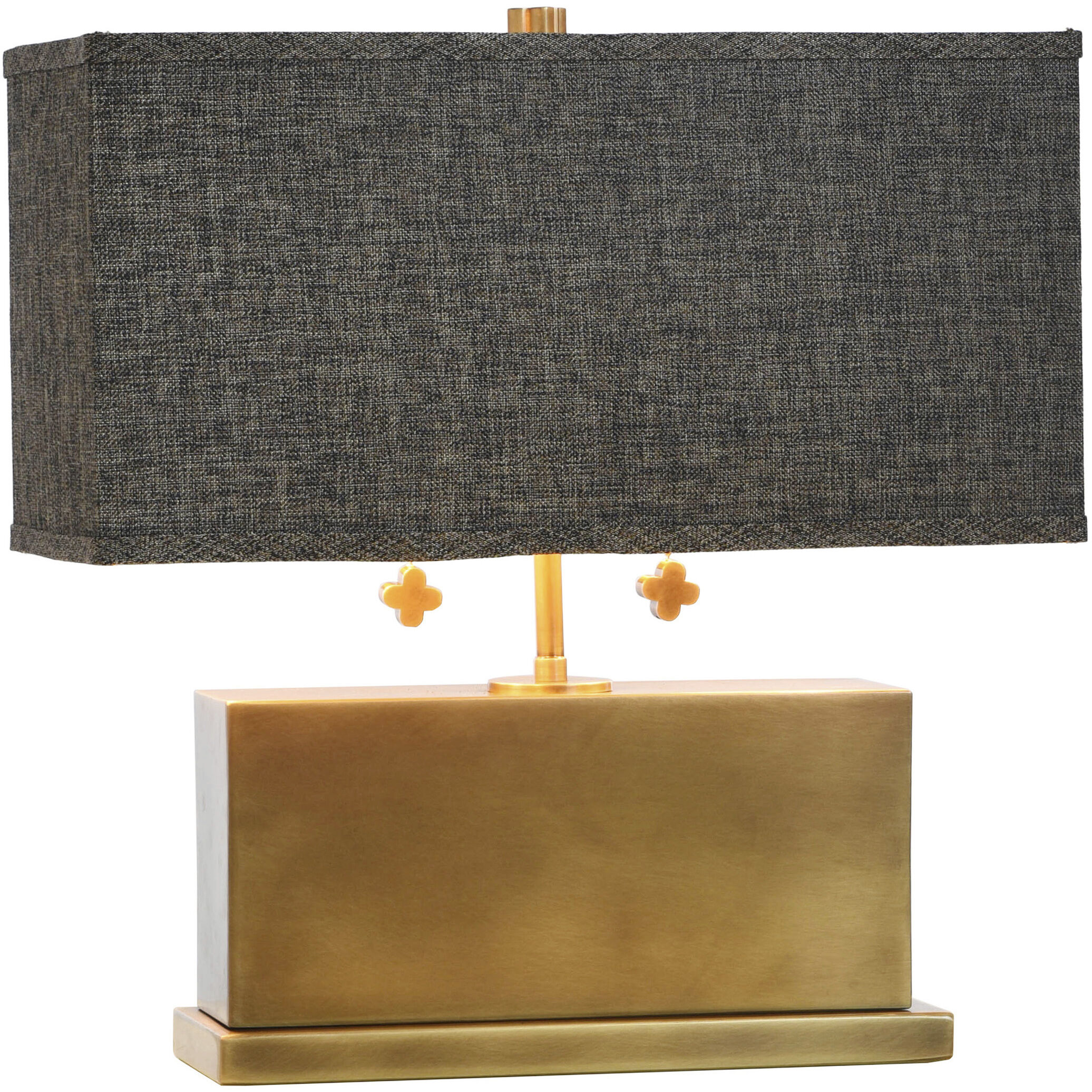 Eleanora 17 inch 60 watt Polished Brass Table Lamp Portable Light