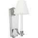 AH by Alexa Hampton Paisley 1 Light 3 inch Polished Nickel Tall Sconce Wall Light