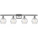 Ballston Small Deco Swirl LED 36 inch Polished Chrome Bath Vanity Light Wall Light, Ballston