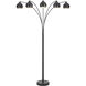Carley 88 inch 60 watt Charcoal Grey Floor Lamp Portable Light